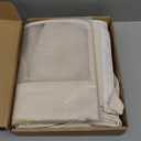 Empty Mahjong Tile Bags Set for American Tiles and Racks,Canvas Tote Bag with Mat Holder Accessories Organizer,Portable Mahjong Case Drawstring Protective Sleeve for Rack Pushers,Beige