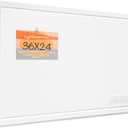 Bulletin Board, 36 x 24 inches Felt Board - Decorative Pin Board, Cork Board Alternative for Wall, 3' x 2' Foldable Self-Adhesive Vision Board Prayer Board with 20 Pushpins - White