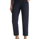 Libin Women's Golf Pants Stretchy Travel Dress Pant High Waisted Zipper Pockets Straight Leg Soft Work Lightweight, Small