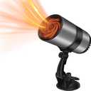 2 In 1 Portable Car Heater and Fan, 2026 New 360 Rotation Plug-in Space Car Heaters for Vehicle for Winter, Upgrade 12V Fast Heating Car Defroster Windshield Heater All-Weather Use (1, Black 12V)