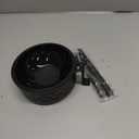 Microwave Ramen Bowl,Microwave Ramen Cooker,Mixing Salad Rice Pasta Fruit Instant Noodles Soup Food Kitchen Plastic Plates Bowls with Lid Set College Dorm Room Essentials,Black