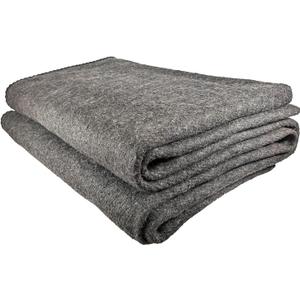 EPG Extra Large Wool Blanket with Zippered Bag | Warm, Comfortable, Stylish, Military | XL Queen/King - 72 x 92 in, 80% Wool, 5.35 lbs | Camping, Outdoor, Bedding, Emergency, Survival, Cabin, RV (Light Gray)