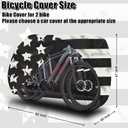 Bike Cover, Waterproof & Dustproof Outdoor/Indoor 600D Bicycle Rack Covers for 2 Bikes on Car Hitch Travel Storage