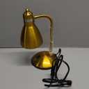 LEPOWER Metal Desk Lamp, Adjustable Goose Neck Table Lamp, Eye-Caring Study Desk Lamps for Bedroom, Study Room and Office (Gold)