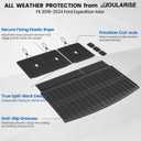 Cargo Mat Backrest Mats for 2018-2024 Ford Expedition Max/Lincoln Navigator L 7/8 Seats, All Weather TPE Trunk Mat Cargo Liner Accessories (Cargo Mat+3rd Row Backrest Mats)