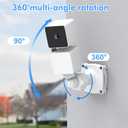 360 Adjustable Wall Mount with Strap for eufy SoloCam S220, eufy Cam S3 Pro, WYZE Cam, Blink Outdoor 4/ 2K+, Blink mini 2/ 2k+, Security Camera Mount Weatherproof Mounting Bracket for Your Camera