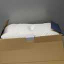 Osteo Cervical Pillow for Neck Pain Relief, Hollow Design Odorless Memory Foam Pillows with Cooling Case, Adjustable Orthopedic Bed Pillow for Sleeping, Support for Side Back Sleepers (Queen(25.5*16.5*5.2/4.1 inches), White)