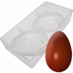 Polycarbonate Easter Eggs Chocolate Mold Ostrich Egg Shape Candy Mould 14cm (5.5inch), Long