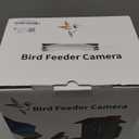 Smart Bird Feeder with Camera Outdoor: Solar Birdfeeder Cam for Outside Garden - 2K HD Live Video Camera AI Recognition Visible Window Auto Capture - Bird Lover Gifts