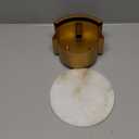 Gold Modern Wall Sconces for Bathroom, 1-Light Alabaster Sconce Wall Light Fixture for Bedroom, Unique Sconce Lighting for Living Room, 1 Pack