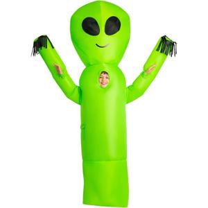Morph Inflatable Alien Costume for Kids - Blow Up Alien Halloween Costume
