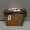 Bronze Gold Floral Napkin Holder Decor - Golden Brass Flower Detail & Black Reflective Tray, Paper Towel & Display Leaf, Two Tone for Weddings, Dinner Parties, Housewarming Gifts, Baroque Tray Basket