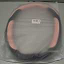 INEBIZ Universal Car Steering Wheel Cover Microfiber Leather Viscose Multi-Element Stitching (Black&Pink, D)