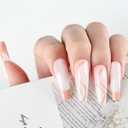 JODSONE Nude Swirl Nail Art Liner Gel Polish,10ml Classic Color 3D Nail Art Pens Effect Nail Print Design with Thin Brush for French Tips Manicure Painting DIY at Home - LB04