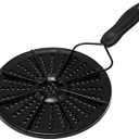 Heat Diffuser for Gas Stove,Even Heat Distribution Heat Diffuser for Glass Cooktop,Heat Diffuser for Electric Stove with Cool Touch Handle Black