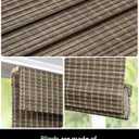 UNISHADES Cordless Bamboo Roman Shades for Windows, Blinds Size (34.5" W 48" H) Colour (BDP-Driftwood)
