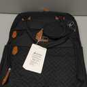 BabbleRoo Diaper Bag Backpack - Baby Essentials Travel Tote - Multi Function Water Resistant Diaper Bag, Travel Essentials Baby Bag with Changing Pad, Stroller Straps & Pacifier Case - Unisex, Black (Large)