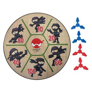 Master Novelty Toys Magnetic Ninja Dartboard Game for Kids-Includes 1 Target Board and 4 Magnetic Ninja Stars-Family Game Night- Suitable for Indoor and Outdoor Use