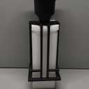 Outdoor Post Light Fixture - Aluminum Lamp Posts Outdoor Lighting, Outdoor Lightpost Lantern with 3-Inch Pier Mount Base Outside Pole Lighting for Porch Garnden (17.3''H, 1 pc)