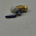 Eastman 3/4 Inch Compression Full Port Ball Valve, Brass Plumbing Fitting, 20097LF