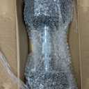 Yes4All Chrome/Rubber Grip Encased Hex Dumbbells  Hand Weights With Anti-Slip 10-30 LBS Pair