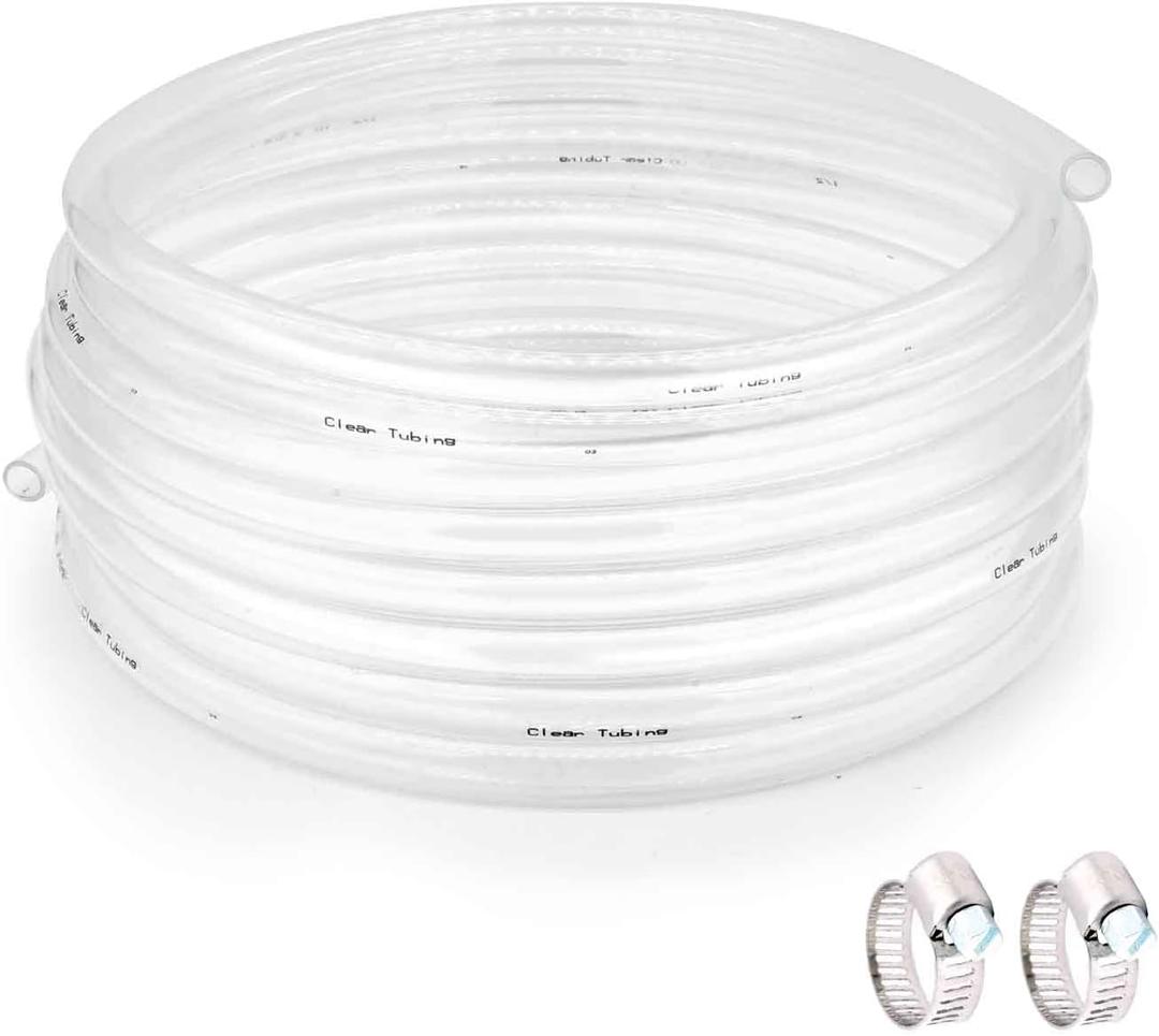3/4’’ ID × 1’’ OD - 100 ft Clear Vinyl Tubing