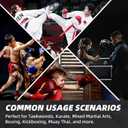 Martial Arts Karate Protective Sparring Gear Package Deal/Gift Adjustable Adult & Youth Headgear, UZJ Gloves & Kicks for MMA, Taekwondo, Boxing Training
