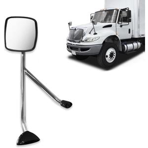 Chrome Hood Mirror for 2002-2019 International Durastar Trucks 2002-2019,Left Driver's Side Mirror