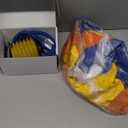 18" Herding Ball for Dogs - Upgraded Chew-Resistant Double-Layer Material Durable Waterproof Dog Toy Suitable for Australian Shepherds, Cattle Dogs, Sheepdogs (Orange+Yello+Blue)