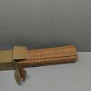 LazBlinds No Tools No Drill Cordless Bamboo Roman Shades, Light Filtering Window Treatment, Roll Up Bamboo Blinds for Window 34'' W x 64'' H, Brown