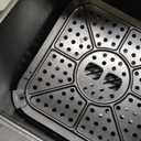 6QT Air Fryer Oven with LED Digital Touchscreen, 12 Preset Cooking Functions Air fryers, Bake, Reheat, Keep Warm, Nonstick and Dishwasher-Safe Basket, Stainless Steel/Black