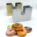 2 x Adjustable Stainless Steel Bagel Slicer and Cutter, Bagel Holder for Slicing Small and Large Bagels, Bagel Cutter Slicer with Bun Holder and Slicing Guide - Perfect Bagel Slicer for Large Bagels (Style 1)