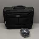 Lekebobor Rolling Laptop Bag Rolling Laptop Briefcase on Wheels for Women Fits Up to 15.6Inch computer Bags Water Resistant for Work Travel and Business, Black