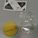 Magnetic Phone Grip Holder Compatible with MagSafe, Ultra Thin Silicone Finger Loop Ring Magnetic Grips for Back of Phone for iPhone Pro Max/Plus/16/15/14/13/12 Series, Yellow Sparkle