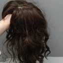 SUKRI Dark Brown Bob Wigs with Bangs for Women Short Wavy Shoulder Length Bob Wig Natural Color Heat Resistant Hair for Daily 12 Inch