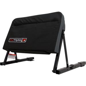 YUTRAX Universal Mount ATV Backrest, Heavy-Duty Steel Seat Frame, Adjustable Seat Back Positions, 2 Thick Cushion, Folds Down Flat When Not in Use, TX219