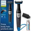 Philips Norelco Bodygroom Series 1100, BG1026/ 60, Showerproof Body Hair Trimmer and Groomer for Men, Black