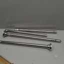 TEECK Shower Curtain Rod, 32-80 inch Adjustable Spring Tension Curtain Rod, Never Rust Anti-Slip Shower Curtain Rod for Bathroom, No Drilling, Never Collapse, Easy to Use, Silver