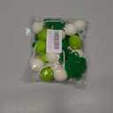 Aukolass St. Patrick's Day Felt Ball Garlands, Green Shamrock Garlands Banner for Home Decorations