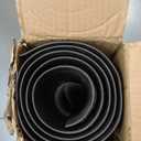 Front Door Mat Outside Entrance, 72" x 24" Sturdy Indoor Outdoor Mats for Entryway, Low Profile Welcome Doormat for Home Entrance, Non Slip Shoe Scraper Mat, Ideal for High Traffic Area (Dark Grey Striped)