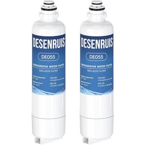 BORPLFTR50 Water Filter Compatible with Bosch Ultra Clarity Pro BORPLFTR55 11032531,12033030, Compatible with Thermador B36CD50SNS, B36CT80SNS, B36CL80ENS, 2 Pack,By DESENRUIS