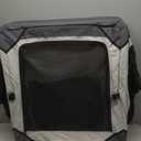 Lesure Collapsible Dog Crate - Portable Travel Kennel for Extra Large Dog, 4-Door Pet Crate with Mesh Windows, Indoor & Outdoor, Light Gray