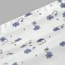 Girl's Ruched Strapless Tube Top Sleeveless Cropped Bandeau Basic Summer Cute Tops for Girls (White Blue)