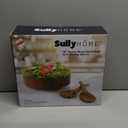 SullyHÔME 12" Acacia Wood Salad Bowl with Serving Spoons