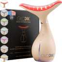 GLO24K 7 Color Beauty Device Triple LED Action & Vibration Technology Facial and Neck Massager (Beige, 1 Pack)