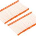 MECCANIXITY Standard Tagging Fasteners,Plastic Regular,Standard Label Gun Price Tagging Barbs for Garment Price Tag Label Tagging Barbs 50mm/2 Inch,Pack of 2500 Orange Red