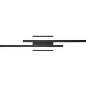PRESDE 24inch Black Bathroom Light Fixtures Over Mirror Modern Bathroom Vanity Light LED Bath Wall Lighting Bar (Black-Non Dimmable)