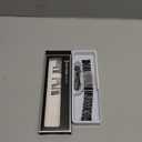 GOLDTOLUCK No Gap Stainless Steel Band Compatible with Samsung Galaxy Watch 8 7 6 5 4 Classic FE Pro Ultra 40mm 44mm 46mm 43mm 47mm 45mm 42mm Replacement Men Women Milanese Metal Elegant Casual (Black)