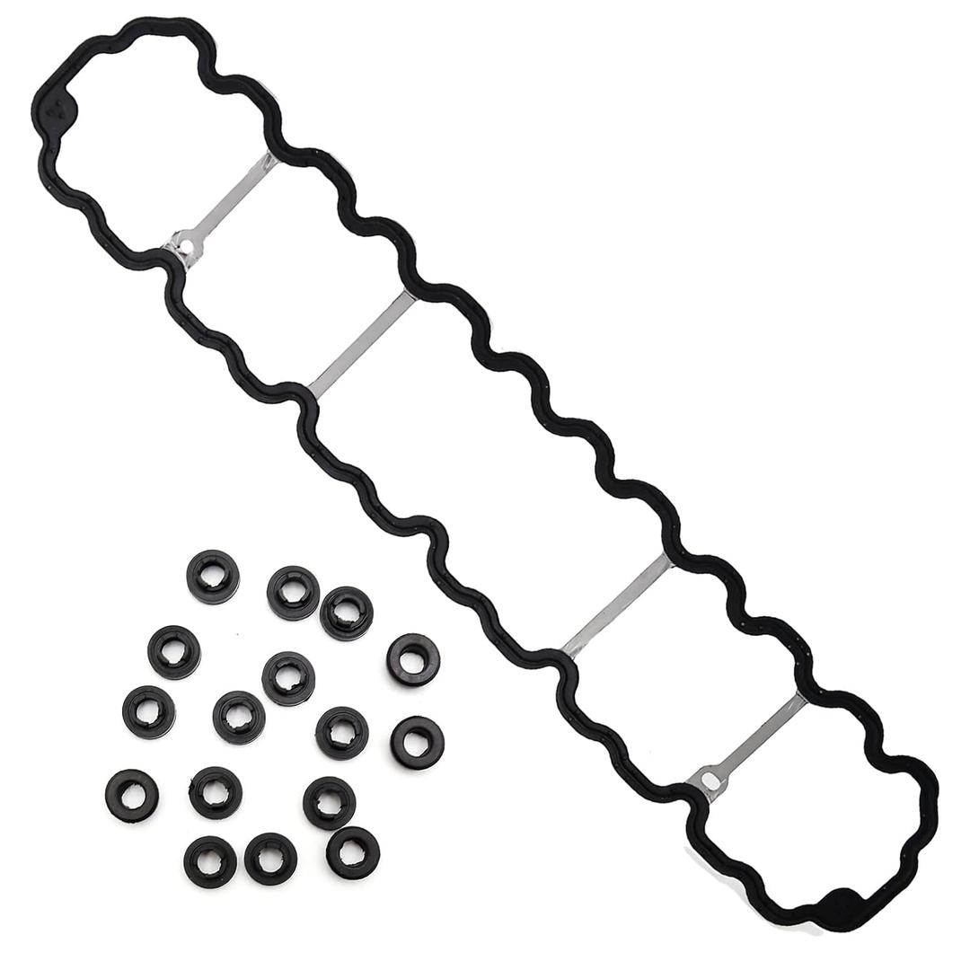 Anxingo VS50458R Engine Cylinder Valve Cover Gasket Replacement for Cherokee 1996-2001, Grand Cherokee 1996-2004, TJ Wrangler 1997-2006 4.0L L6