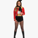fun shack Womens Circus Ringmaster Costume, Lion Tamer Outfit for Women, Ringmaster Dress for Themed Parties XXL